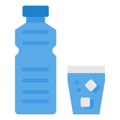 Obraz premium Beverage flat icon