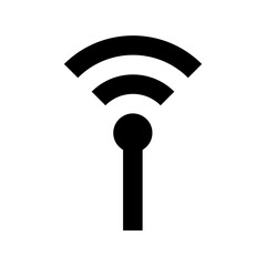 Wifi Tower Flat Vector Icon