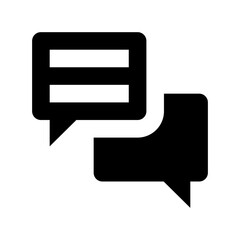 Speech Bubbles Flat Vector Icon