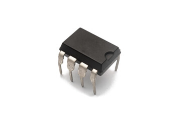 8 pin electronic integrated circuit or microchip