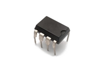 8 pin electronic integrated circuit or microchip