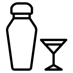 Beverage outline icon