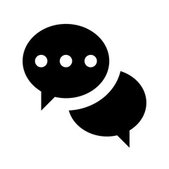 Speech Bubble Flat Vector Icon