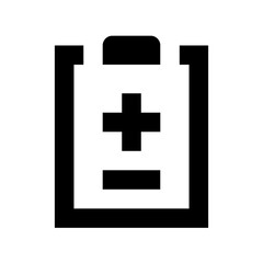 Fototapeta premium Medical Report Flat Vector Icon