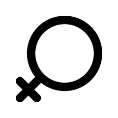Female Gender Flat Vector Icon