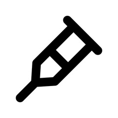 Crutch  Flat Vector Icon