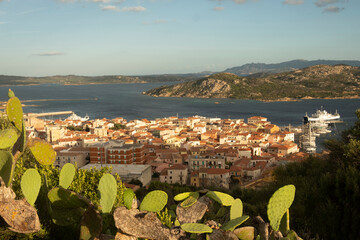 Fototapeta premium View over La Maddalena island and Archipelago of La Maddalena National Park, Sardinia, Italy