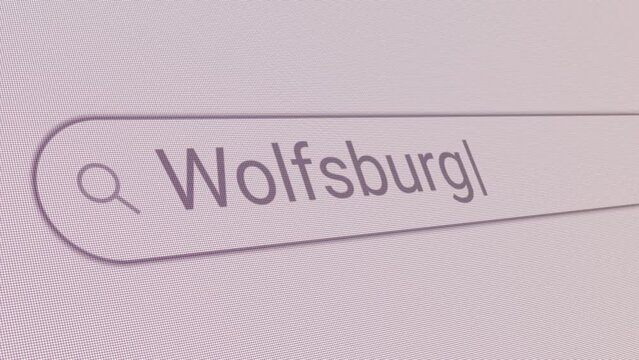 Search Bar Wolfsburg 
Close Up Single Line Typing Text Box Layout Web Database Browser Engine Concept