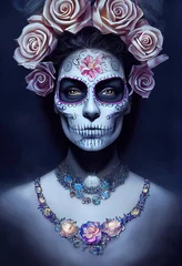 Mystische schöne fiktive Frau mit schönem Make-up. Gothic Mystery Girl. © designprojects