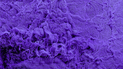 Obraz premium Millions of Tiny Purple Particles Filling the screen with many Swirls and small Waves on Black