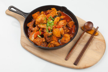 Cooking, food, side dishes, stir-fried chicken, chicken soup, chicken, ingredients, Korean food,...