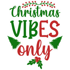 Fototapeta premium Christmas typography tshirt design
