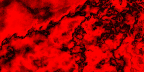 Red and black marble texture . hot red lava, fire abstract background. Natural environment, ecology, lush forest trees foliage. Beautiful botanical background.><