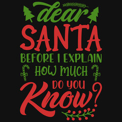 Awesome Christmas typography t-shirt design