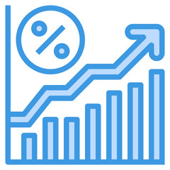 Commission blue outline icon
