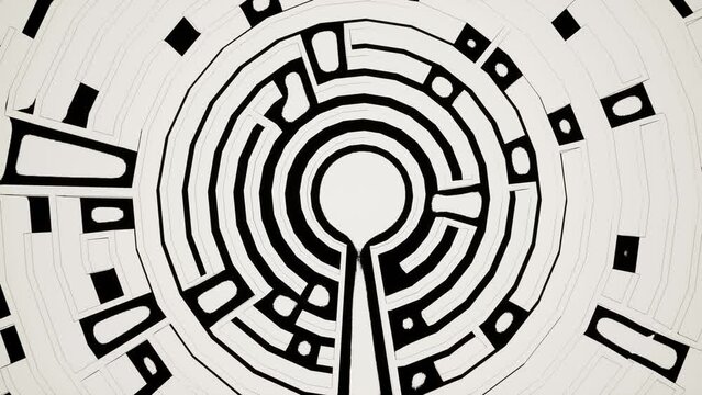 mazes 3d render 4k videos