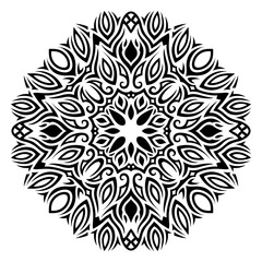 Clip art with black vintage tribal single pattern