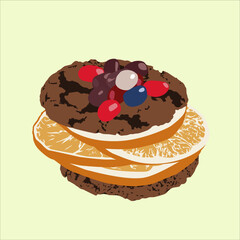 Isolated Choco Cookies and Jelly Bean Candy png