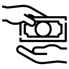 Invesment outline icon