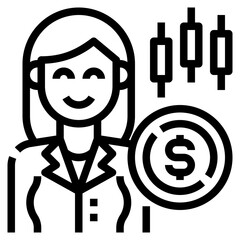 Invester outline icon