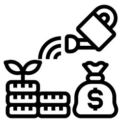 Money outline icon