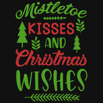Christmas typography tshirt design