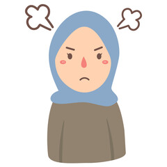 muslim woman angry