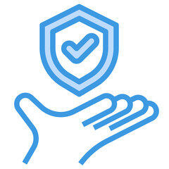 verify blue outline icon