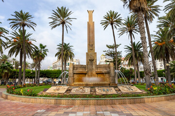 Melilla Traditional Architecture in a Spanish Enclave in Africa. Melilla Shares a Border with...