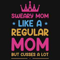 Obraz premium Mom t-shirt design