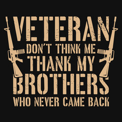 Veterans typography t-shirt design