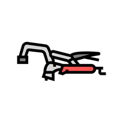 bench clamp color icon vector. bench clamp sign. isolated symbol illustration