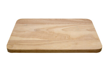 wooden plank or cutting board isolated on a white background