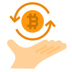 bitcoin flat icon
