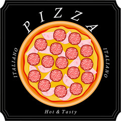 Various sweet tasty pizza