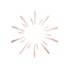 Obraz premium Rose Gold Metallic Firework