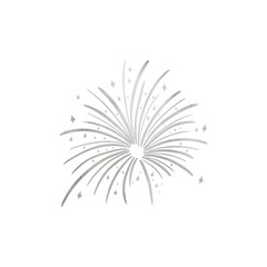 Fototapeta premium Silver Metallic Firework