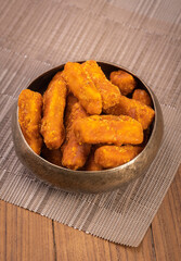 Gur pare is a traditional sweet bite made of jaggery and wheat flour especially made for festivals and celebrations  