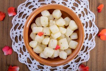 Chena Murki is a bite-size dry sweet made with paneer dipped in sugar syrup 