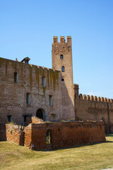The medieval walls of Montagnana, Italy