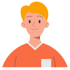 man flat icon
