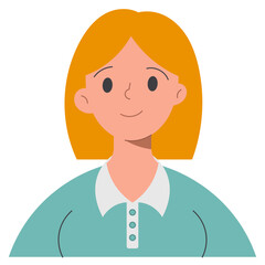 woman flat icon