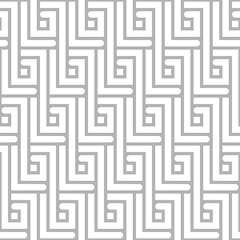 GREY ABSTRACT SEAMLESS PATTERN WITH WHITE RECTANGULAR ZIGZAGS IN VECTOR