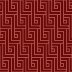 RED ABSTRACT SEAMLESS PATTERN WITH RECTANGULAR ZIGZAGS IN VECTOR