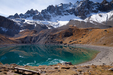 Queyras, lac Saint-Anne, alpes, Hautes-Alpes, automne