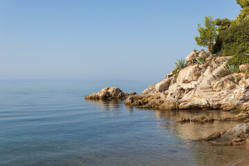 Fototapeta na wymiar Spathies beach Sithonia, Halkidiki, Greece