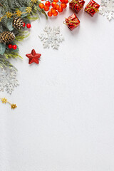 	クリスマスイメージ｜背景素材（縦位置）