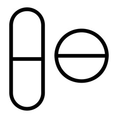capsules line icon