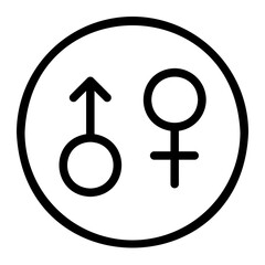 erectile dysfunction line icon