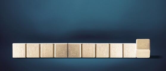 The wooden cubes, blocks form for words Valuation